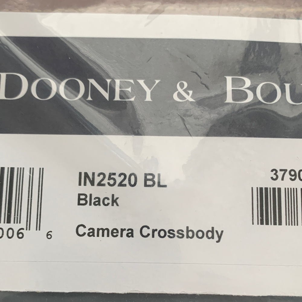 NWT - Dooney & Bourke Black Heavy Italian Nylon Camera Bag OR Navy - Picture 2 of 3